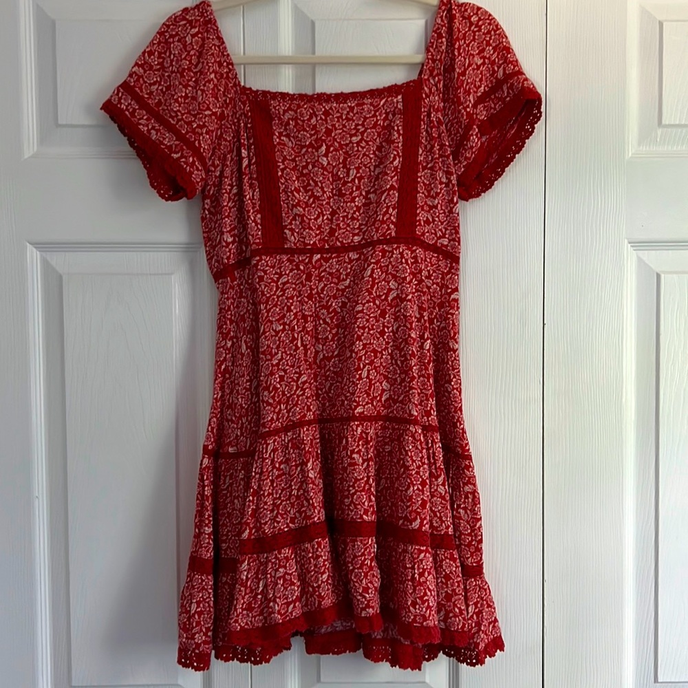 American Eagle red sundress